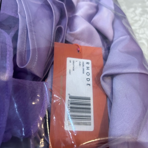 BNWT RHODE Hazel Dress in Lilac Organza and Satin - Picture 10 of 10